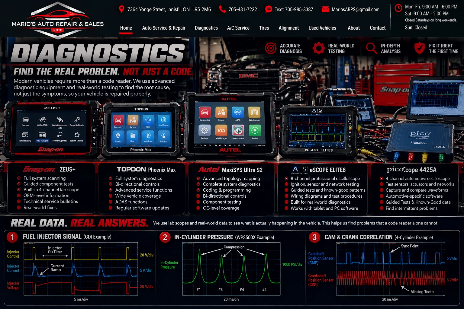 Diagnostics at Mario's Auto Repair & Sales