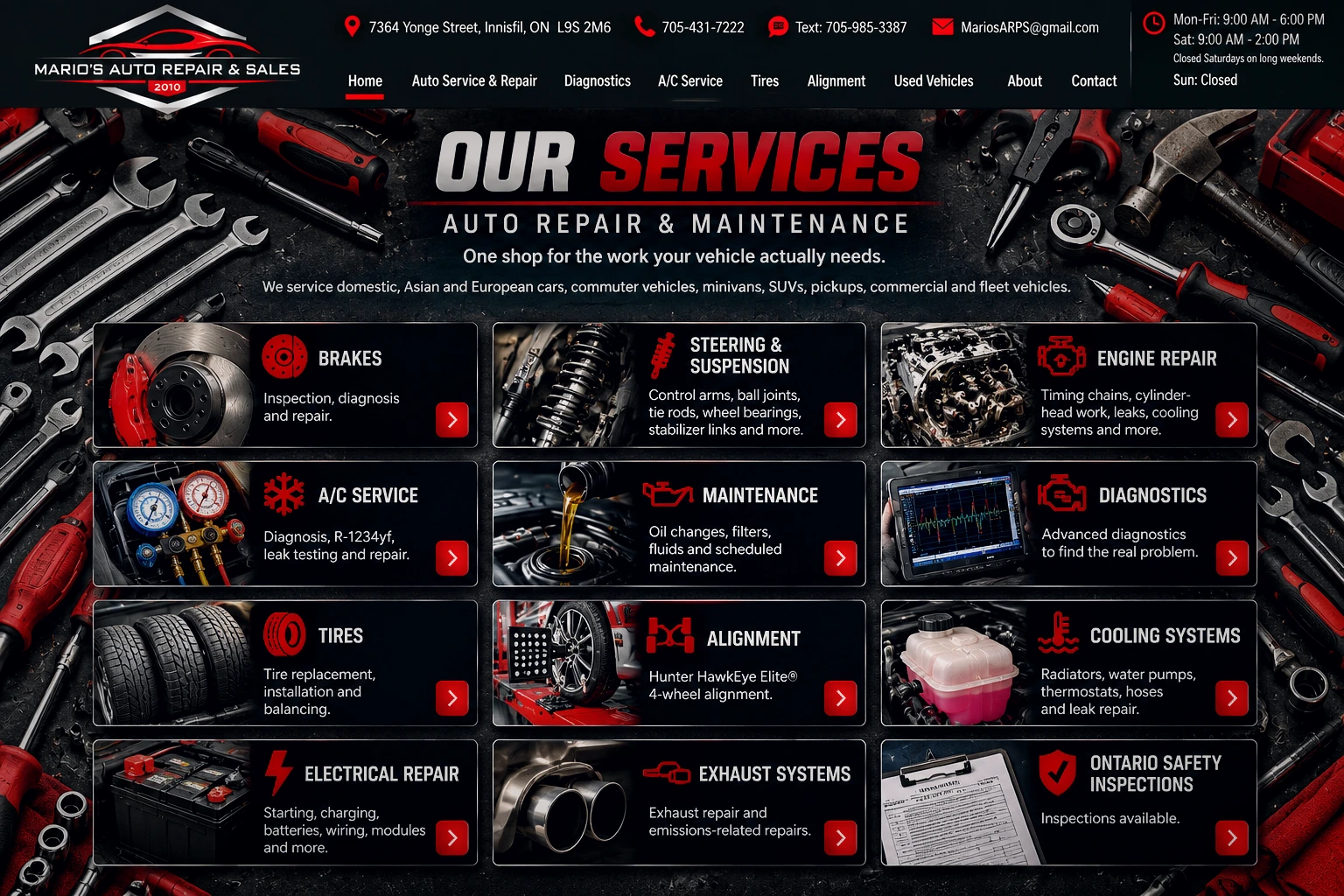 Our Services at Mario's Auto Repair & Sales